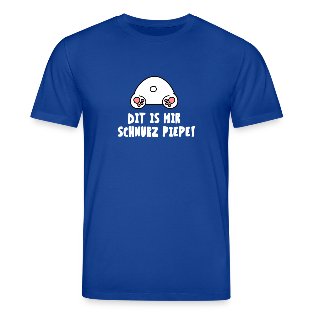 Dit is mir Schnurz Piepe - Unisex Bio T-Shirt - Dunkelblau