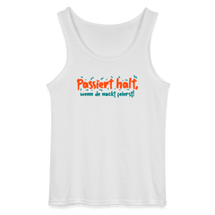 Passiert halt, wenn de nackt feierst! - Männer Tank Top