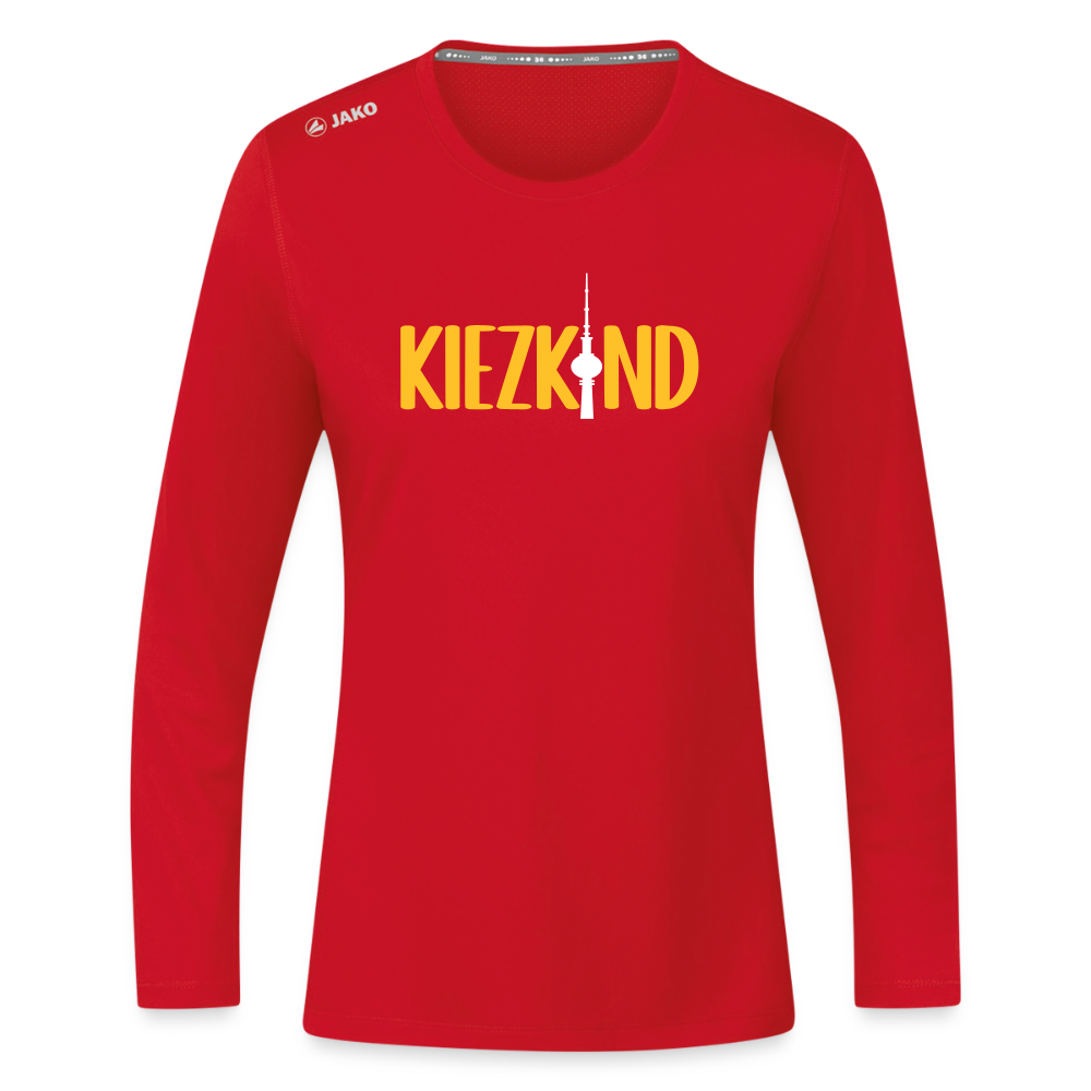 Kiezkind - Frauen Sport Langarmshirt - Rot