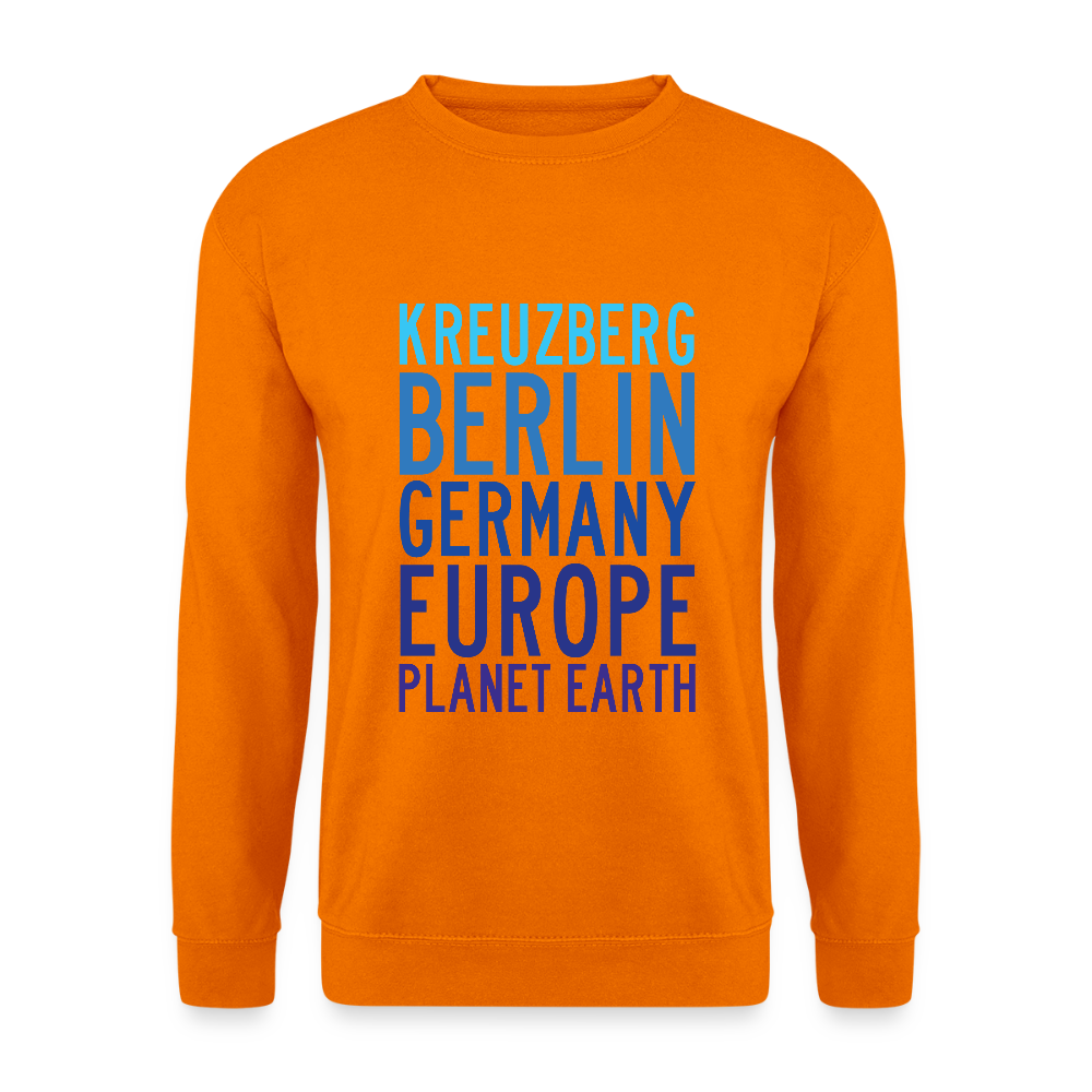Kreuzberg - Planet Earth - Unisex Pullover - Orange