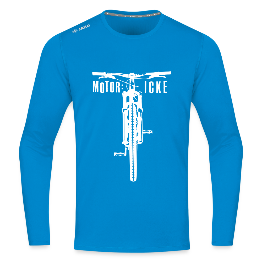 Motor icke - Männer Sport Langamshirt - Saphirblau
