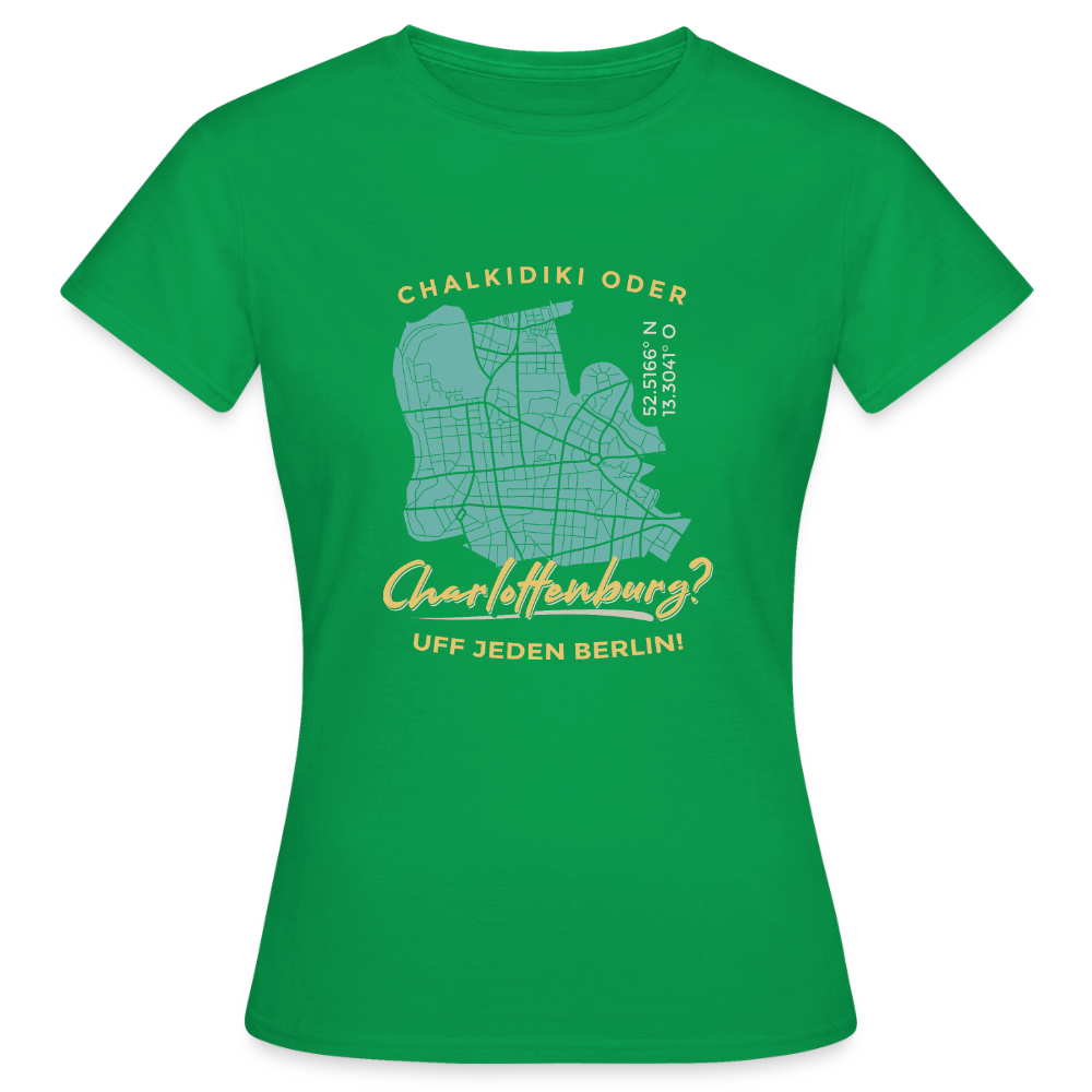Chalkidiki oder Charlottenburg - Frauen Premium T-Shirt - Kelly Green