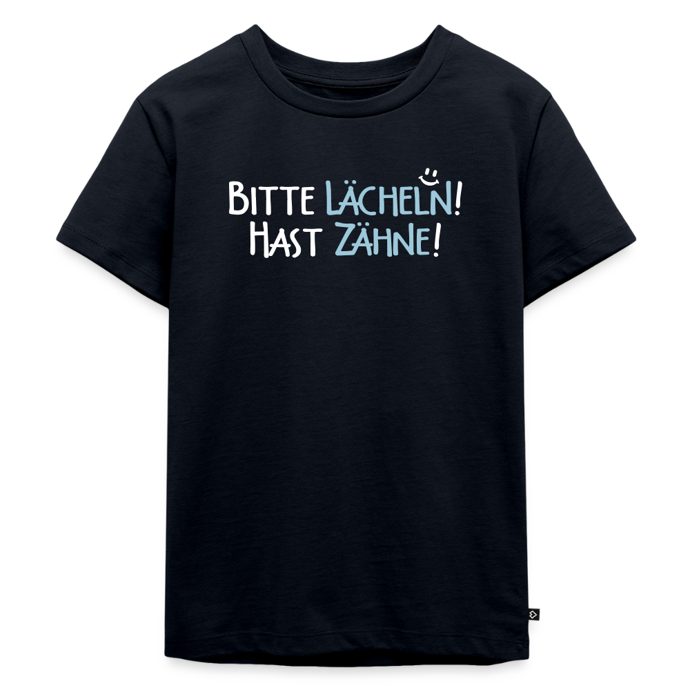 Bitte lächeln! Hast Zähne! - Kinder Premium T-Shirt - Navy