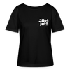 Allet Jut - Relaxed Rundhals Frauen Bio-T-Shirt - Schwarz