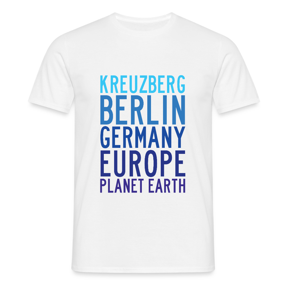 Kreuzberg - Planet Earth - Männer Premium T-Shirt - Weiß