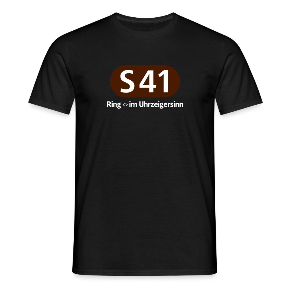 S41 - Männer Premium T-Shirt - Schwarz