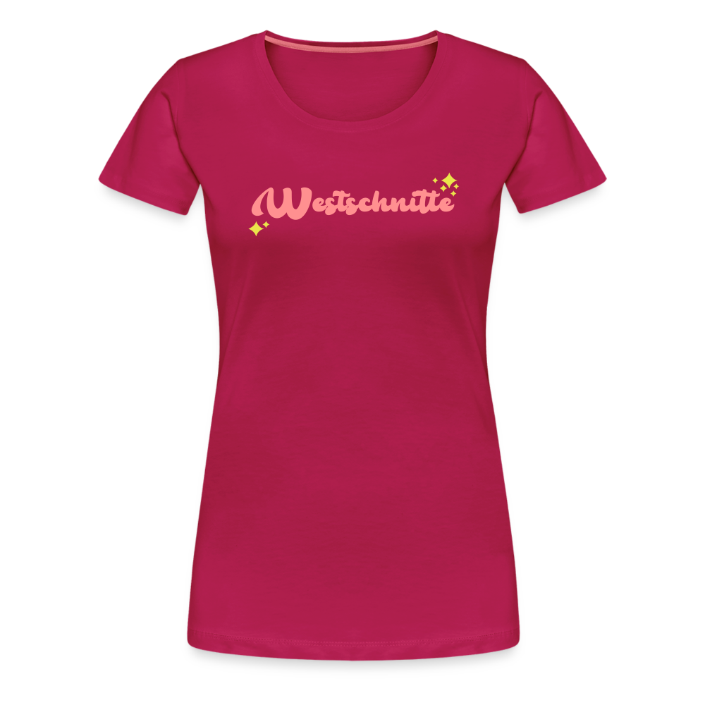Westschnitte - Frauen Premium T-Shirt - dunkles Pink