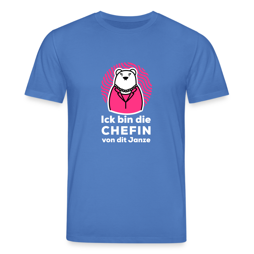Chefin - Unisex Bio T-Shirt - Achtsames Blau