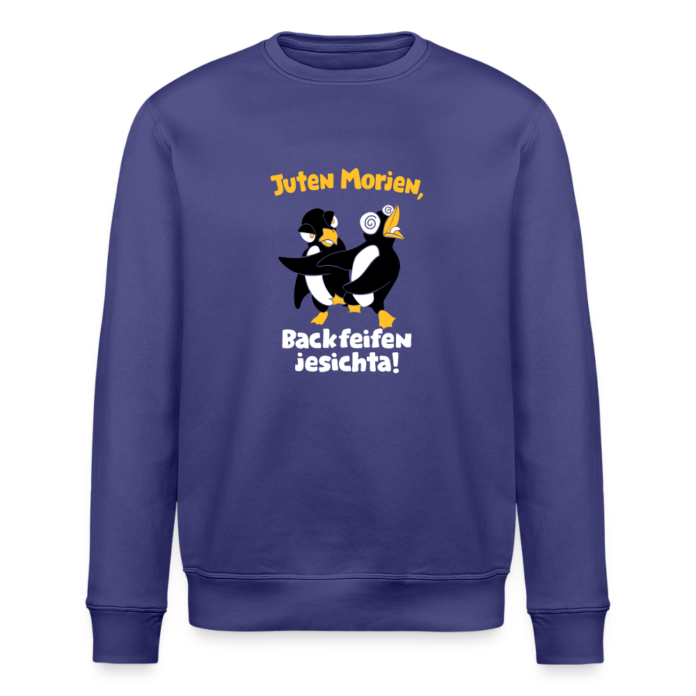 Juten Morjen, Backfeifenjesichta! - Unisex Bio Sweatshirt - Dämmerung