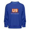 U9 - Kinder Premium Sweatshirt - Royalblau