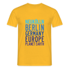 Neukölln Planet Earth - Männer Premium T-Shirt - Gelb