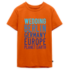 Wedding Planet Earth - Teenager Premium T-Shirt - Orange
