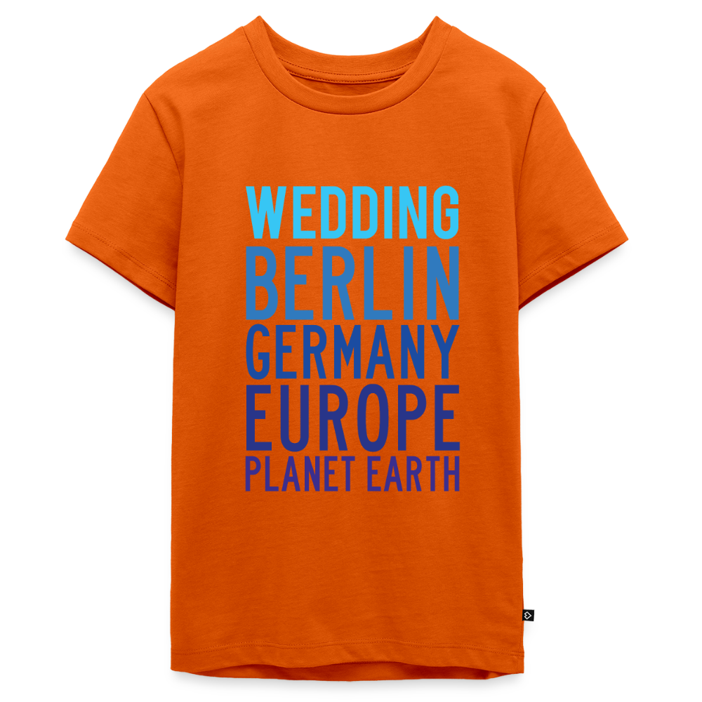 Wedding Planet Earth - Teenager Premium T-Shirt - Orange