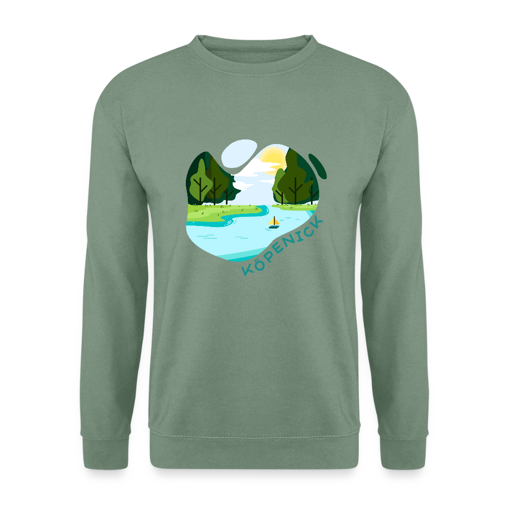Köpenick am Wasser - Unisex Pullover - Graugrün