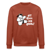 Dit kann ick ooch! - Unisex Bio Sweatshirt - Terrakotta