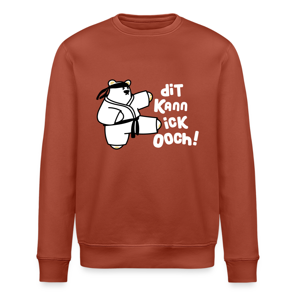 Dit kann ick ooch! - Unisex Bio Sweatshirt - Terrakotta