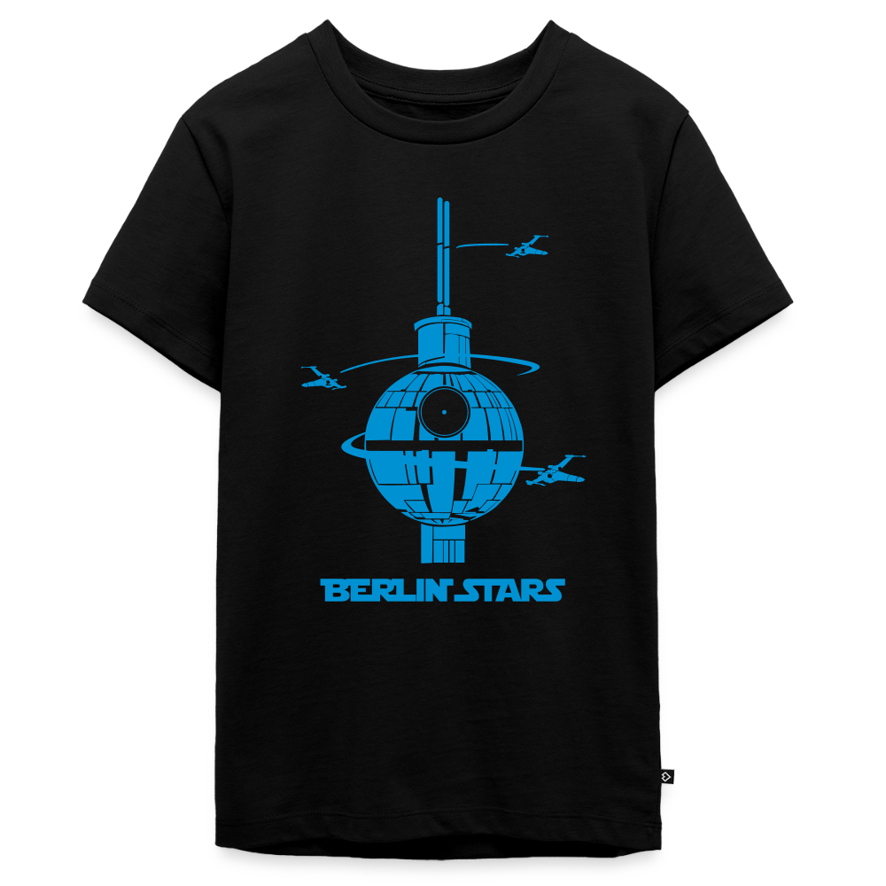 Berlin Stars - Blau - Teenager Premium T-Shirt - Schwarz
