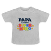 Super Hero - Baby T-Shirt - Grau meliert