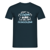 Könnt' ick fliejen, wär ick zu faul zum Flüjelschlagen - Männer Premium T-Shirt - Navy
