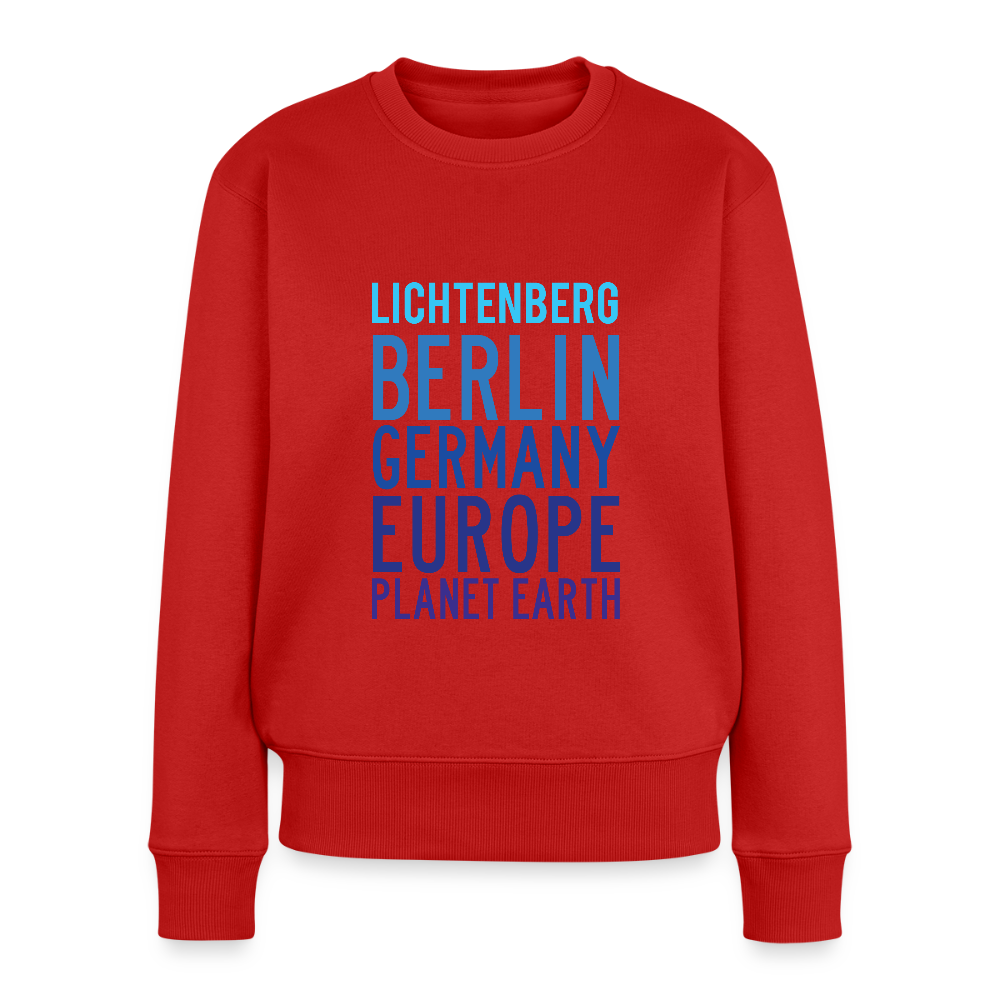 Lichtenberg Planet Earth - Frauen Premium Pullover - Rot