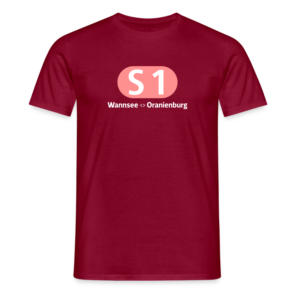 S1 - Männer Premium T-Shirt - Ziegelrot