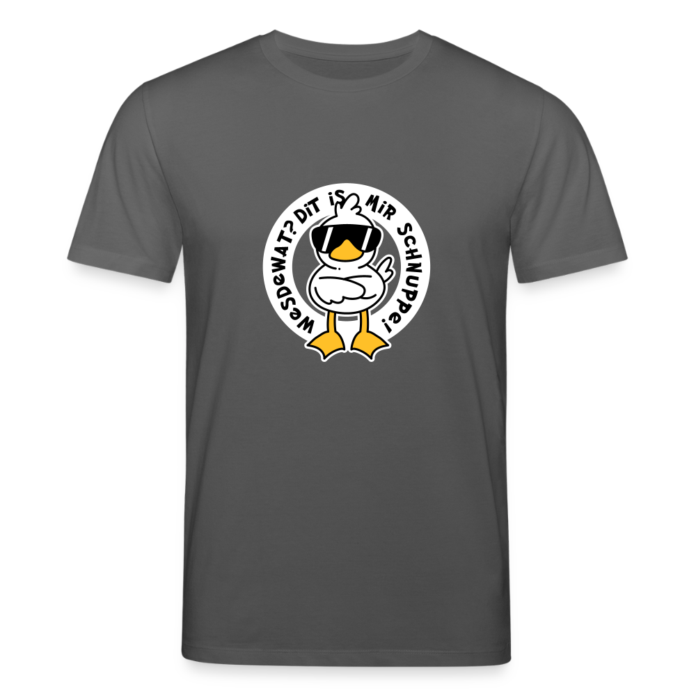 Wesdewat? - Unisex Bio T-Shirt - Anthrazit