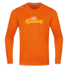 Kiezkönig - Männer Sport Langamshirt - Neonorange