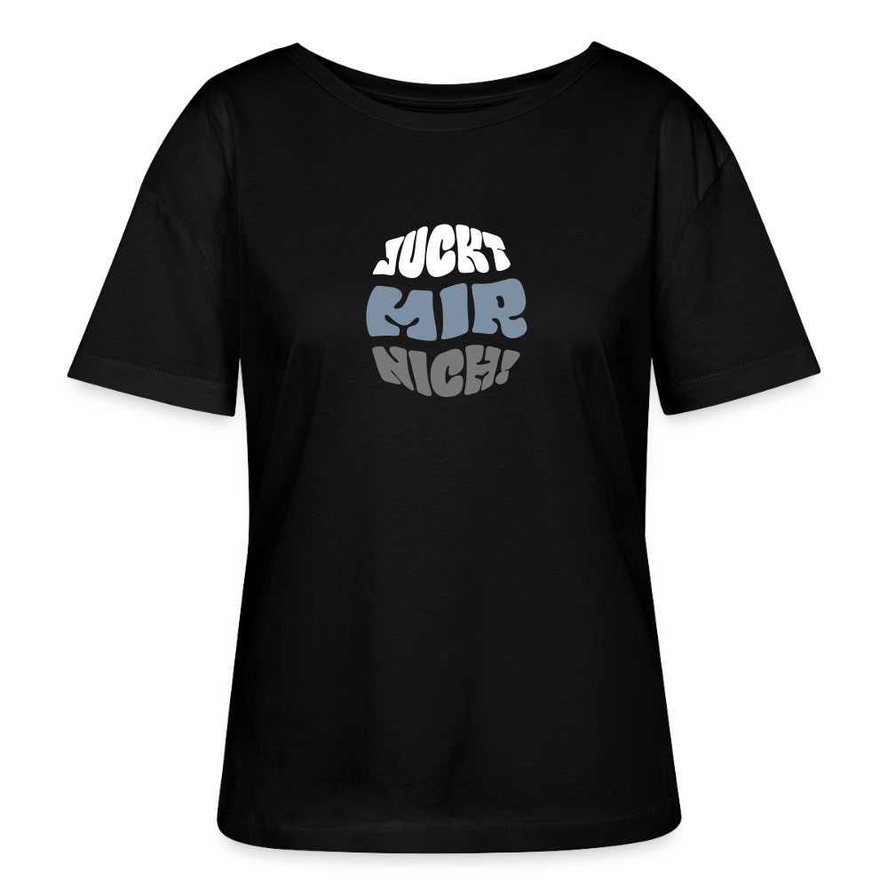 Juckt Mir Nich! - Relaxed Rundhals Frauen Bio-T-Shirt - Schwarz