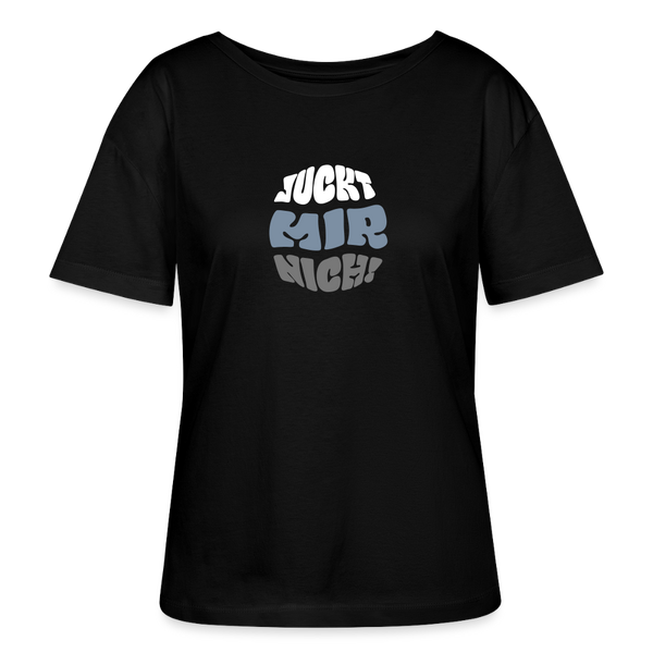 Juckt Mir Nich! - Relaxed Rundhals Frauen Bio-T-Shirt - Schwarz