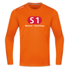 S1 - Männer Sport Langamshirt - Neonorange