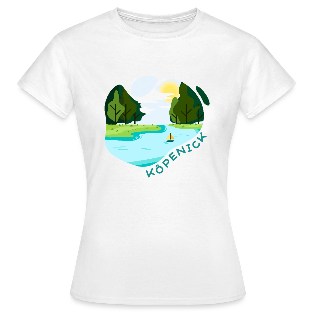 Köpenick am Wasser - Frauen Premium T-Shirt - Weiß