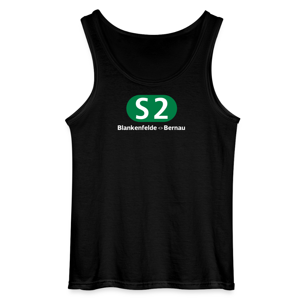 S2 - Männer Tank Top - Schwarz