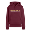 Misstrau' Kamel'n! (trinken wöchentlich) - Frauen Premium Hoodie - Burgunderrot