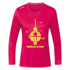 Berlin Stars - Frauen Sport Langarmshirt - dunkles Pink
