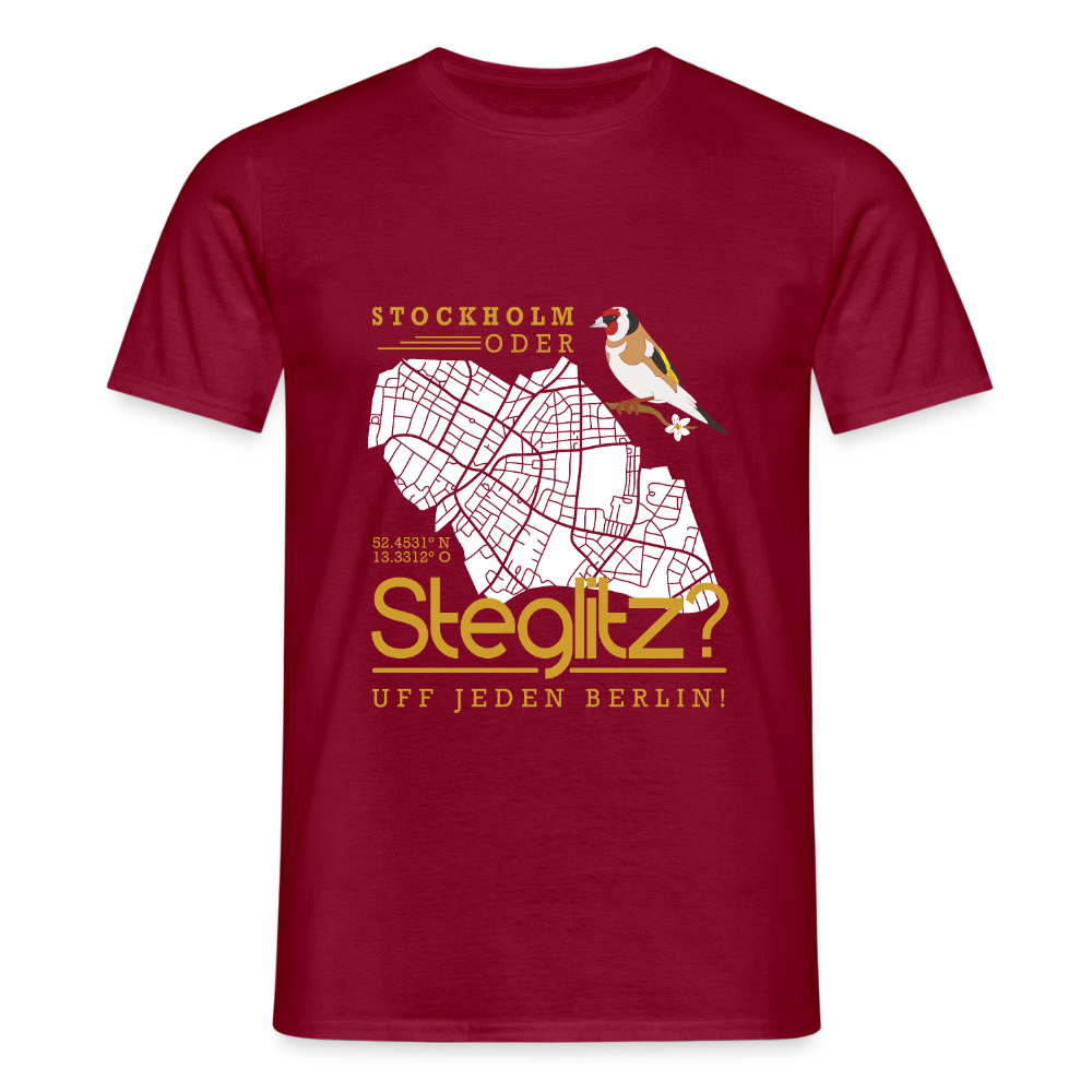 Stockholm oder Steglitz - Männer Premium T-Shirt - Ziegelrot