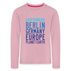 Lichtenberg Planet Earth - Kinder Langarmshirt - Hellrosa