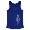 Fernsehturm der Noten - Frauen Bio Tank Top - Königsblau