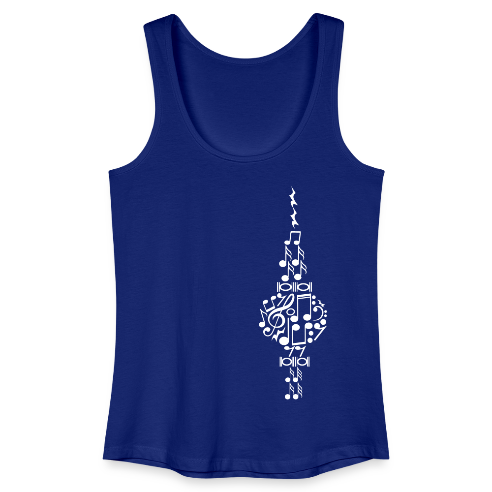 Fernsehturm der Noten - Frauen Bio Tank Top - Königsblau