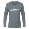 Uffjepasst! - Frauen Sport Langarmshirt - Grau