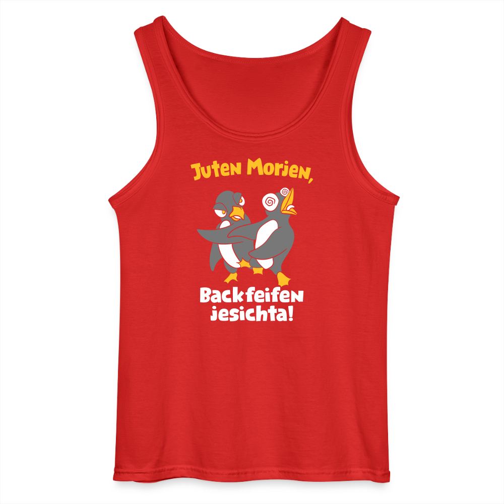 Juten Morjen, Backfeifenjesichta! - Männer Tank Top - Rot