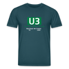 U3 - Unisex Bio T-Shirt - Dunkles Petrol