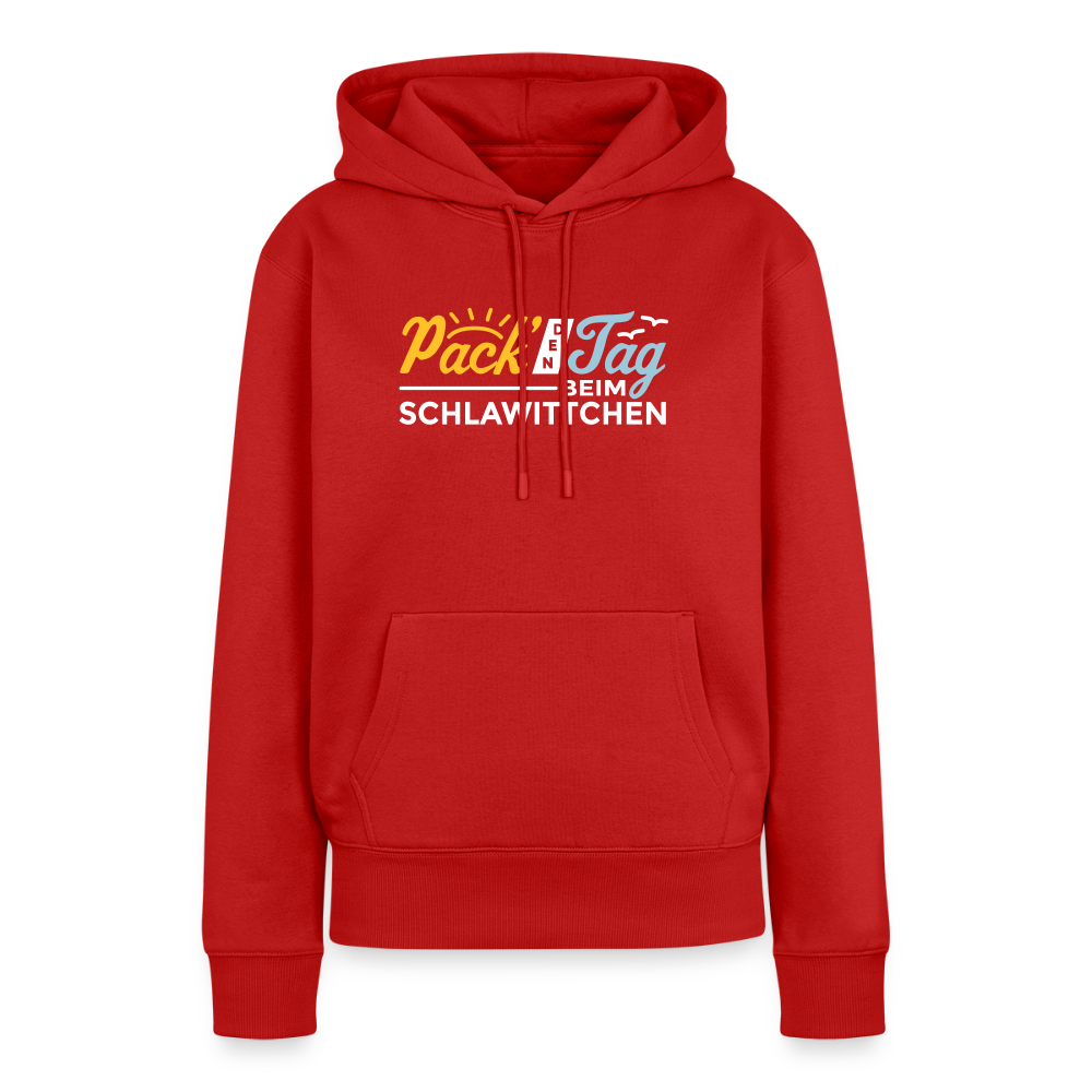Pack' den Tag beim Schlawittchen - Frauen Premium Hoodie - Rot