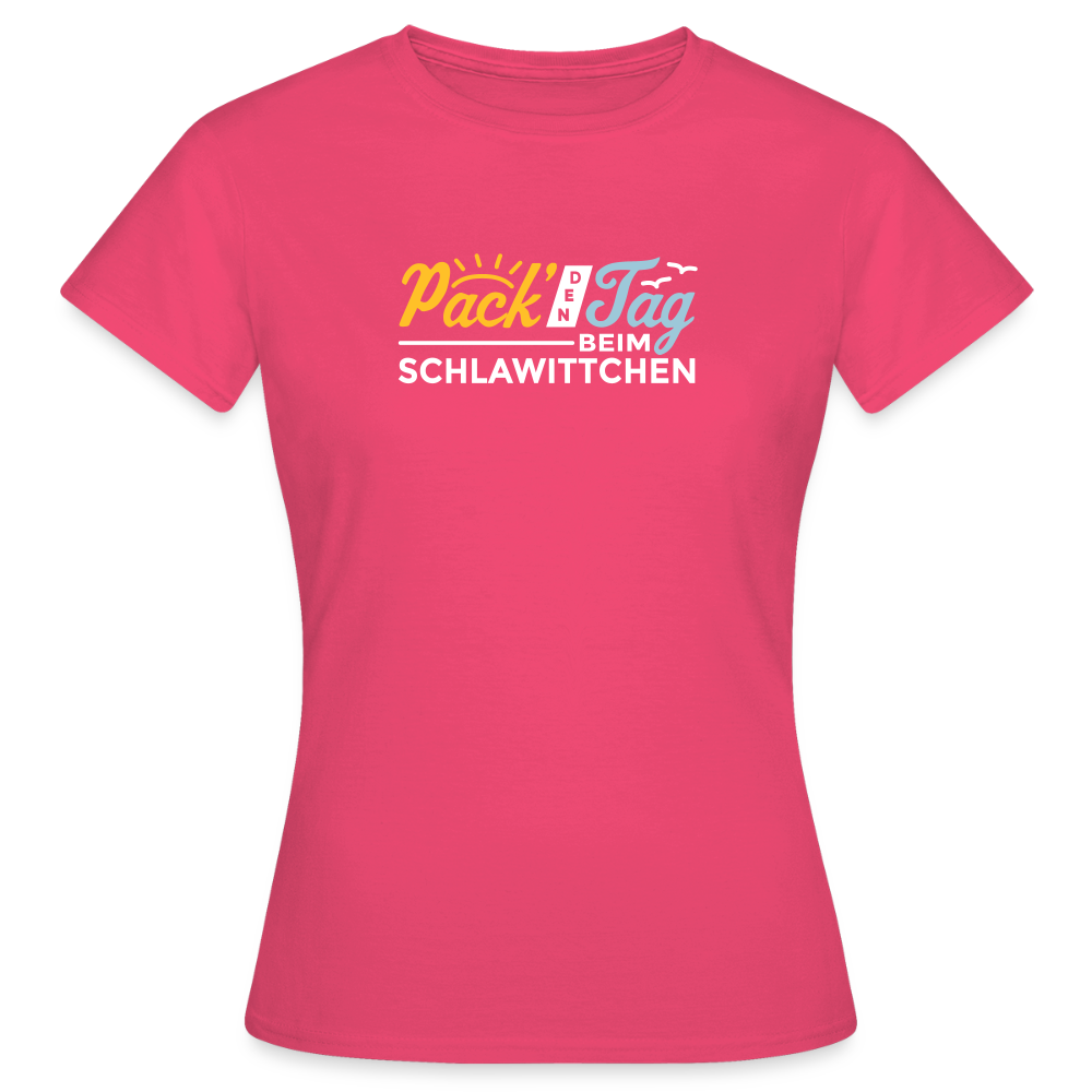 Pack' den Tag beim Schlawittchen - Frauen Premium T-Shirt - Azalea