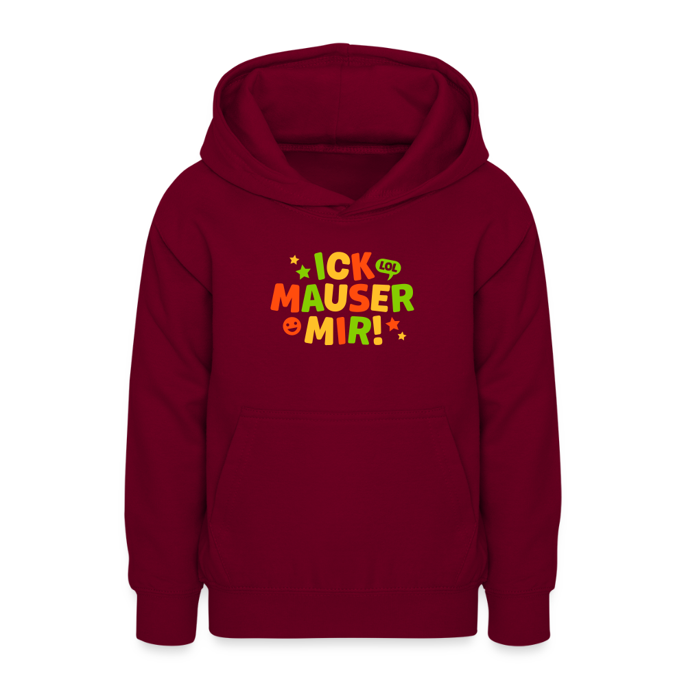 ick mauser - Teenager Hoodie - Bordeaux