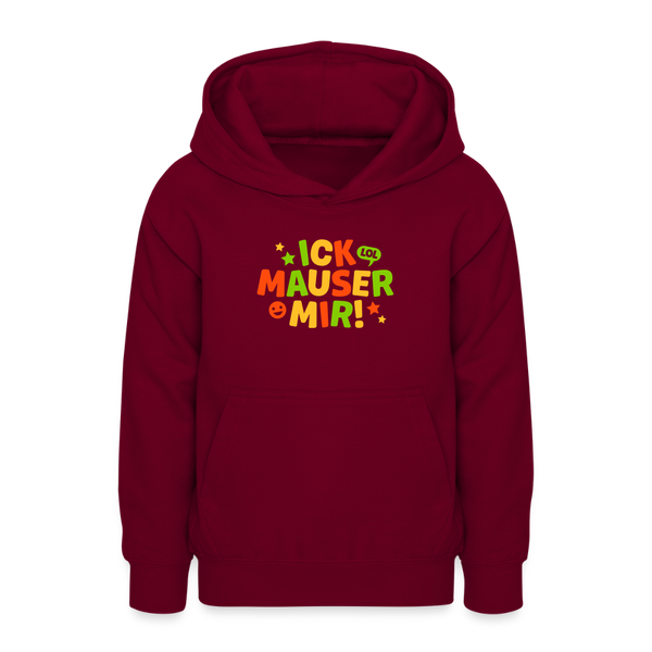 ick mauser - Teenager Hoodie - Bordeaux