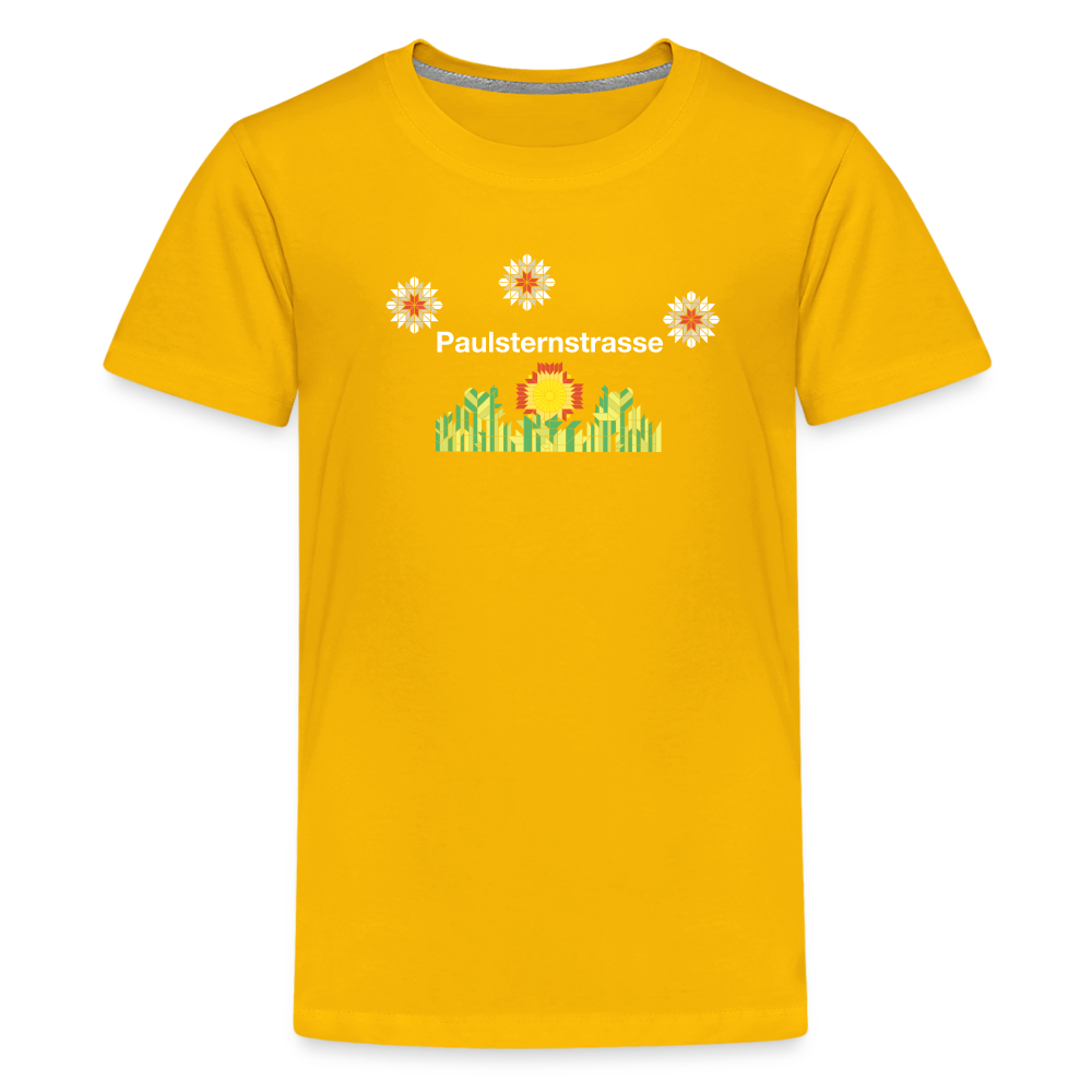 Paulsternstrasse - Teenager Premium T-Shirt - Sonnengelb