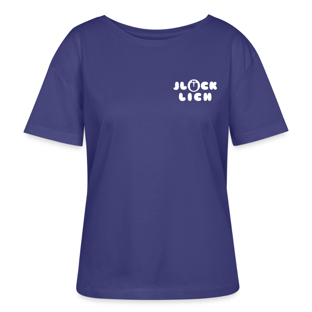 Jlücklich - Relaxed Rundhals Frauen Bio-T-Shirt - Dämmerung