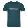 Schnauze voll? Dann halt sie mal! - Unisex Bio T-Shirt - Dunkles Petrol