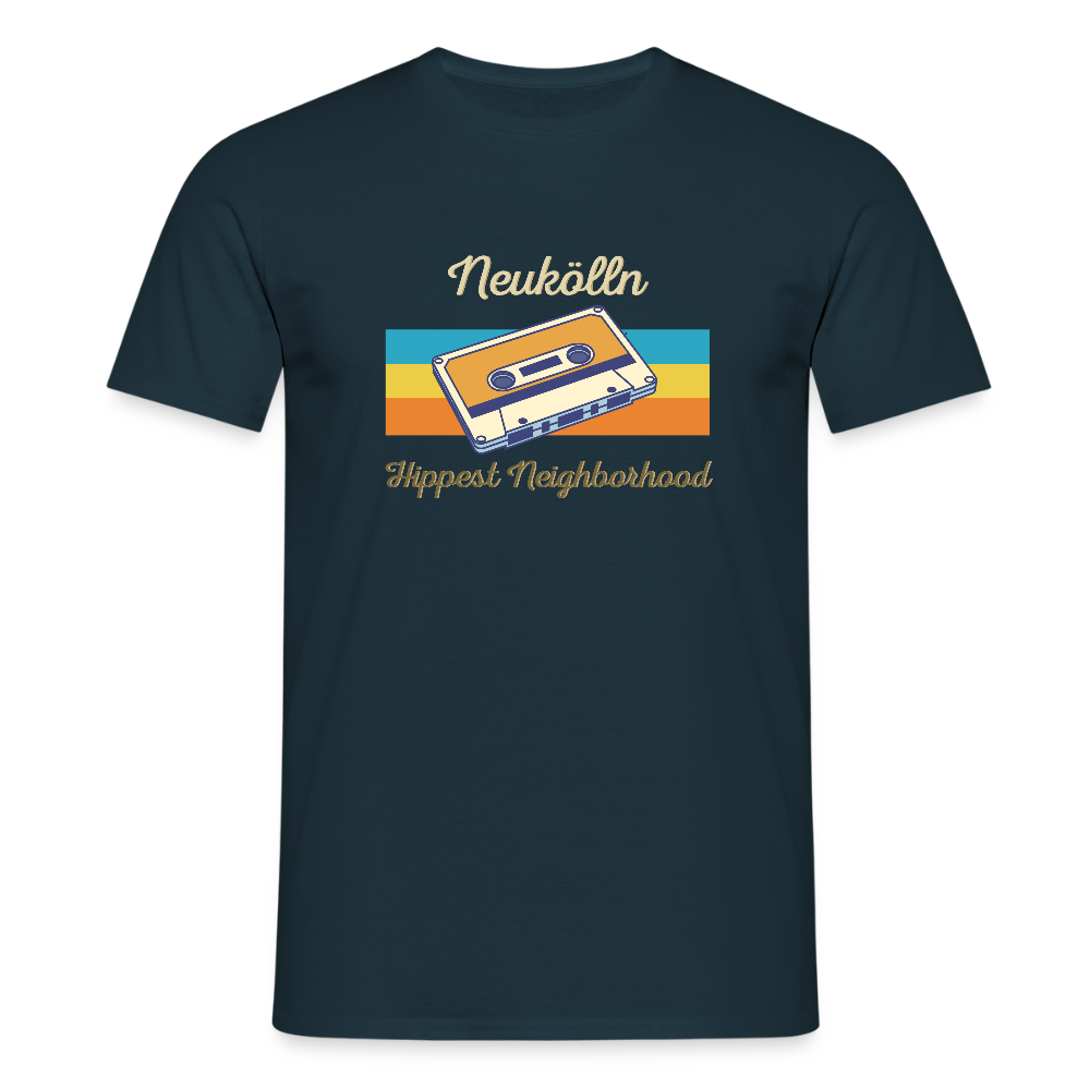 Hippes Neukölln - Männer Premium T-Shirt - Navy