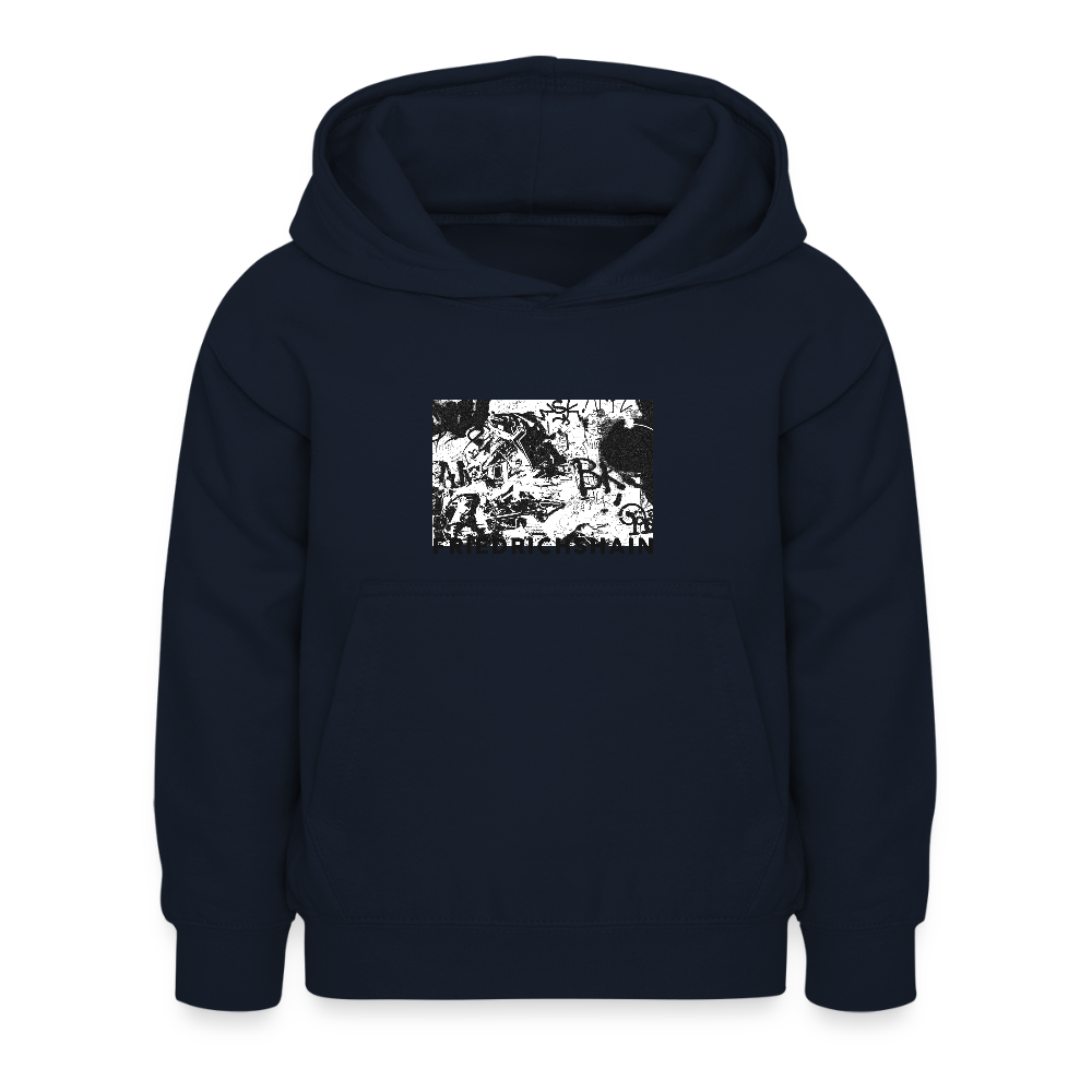 Friedrichshain Graffiti - Kinder Hoodie - Navy